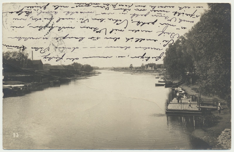 fotopostkaart, Tartu, Emajõgi, u 1910, foto Christin & Co