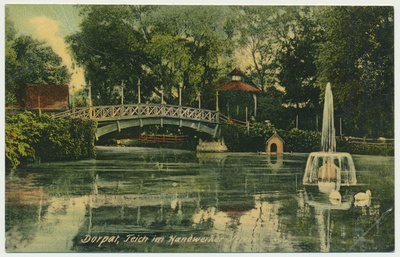 värviline trükipostkaart, Tartu, Käsitööliste seltsi suveaed, u 1905, kirjastaja J. Solba  duplicate photo