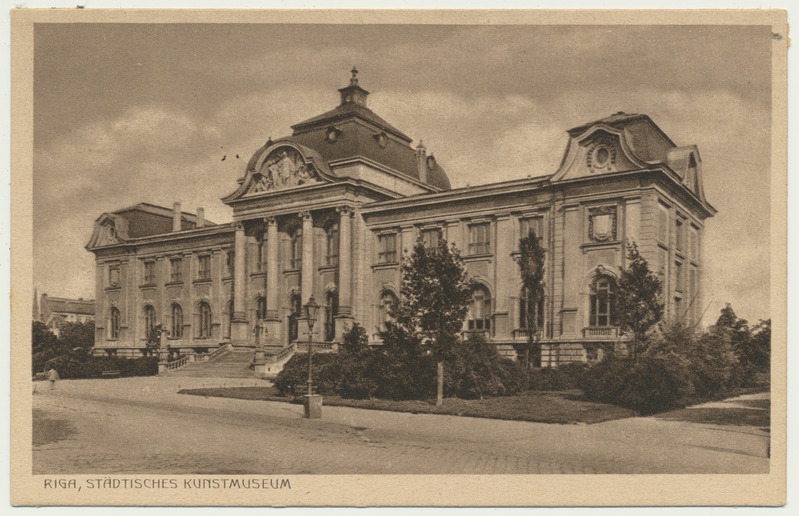 trükipostkaart, Riia, Linna Kunstimuuseum, kirjastaja F. Würtz