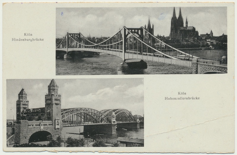 fotopostkaart, Saksamaa, Köln, 2 silda, u 1930
