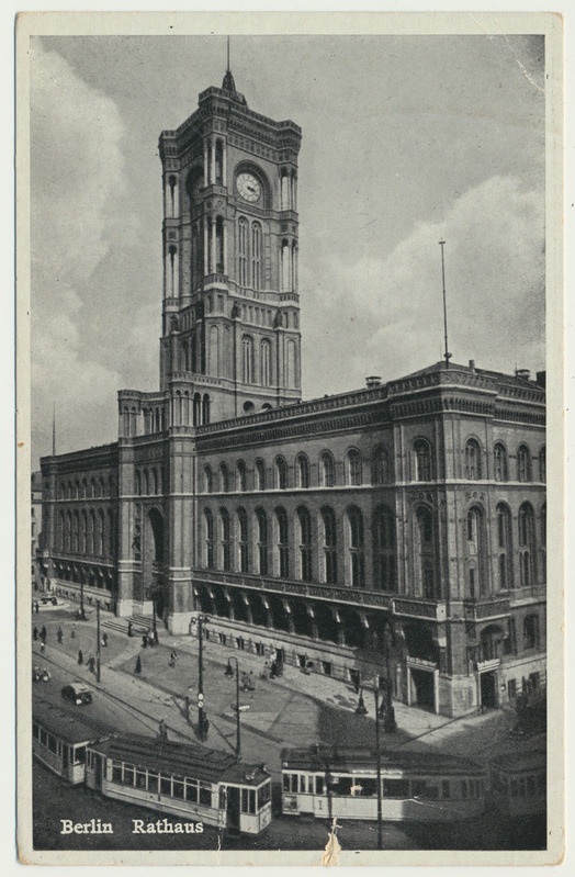trükipostkaart, Saksamaa, Berliin, raekoda, u 1920