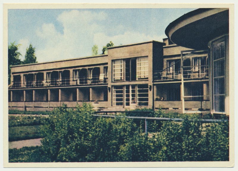 värviline trükipostkaart, Pärnu, sanatoorium nr 3, 1953, foto E. Ignatovitš