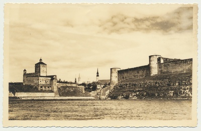 fotopostkaart, Narva, Hermanni ja Jaanilinna linnus, u 1930?  duplicate photo