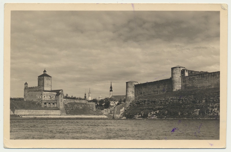 fotopostkaart, Narva, Hermanni linnus, u 1930, foto J. Triefeldt