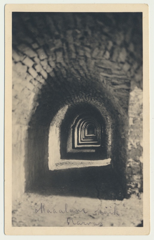 fotopostkaart, Narva, Gloria bastioni tunnel, u 1930