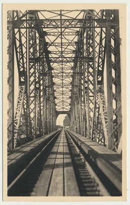 fotopostkaart, Narva, raudteesild, u 1930  similar photo