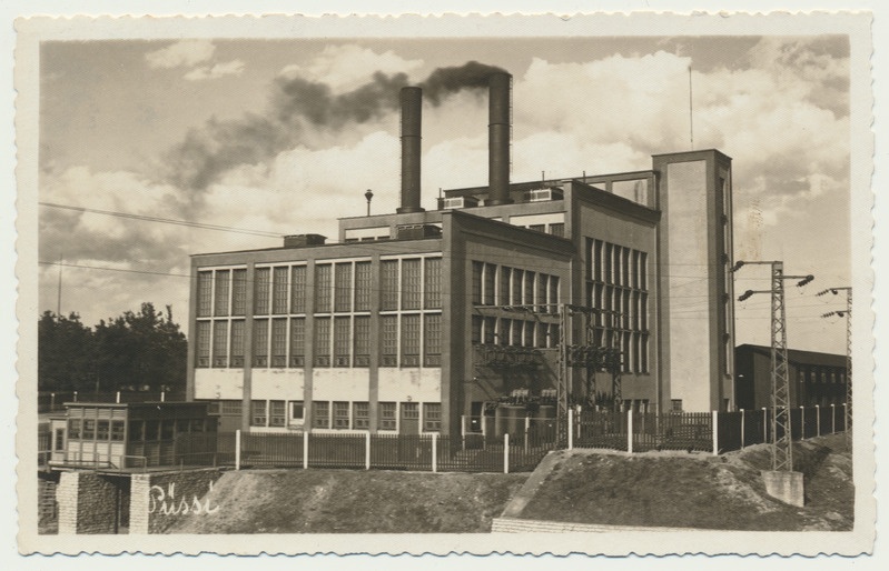 fotopostkaart, Püssi soojuselektrijaam, u 1938