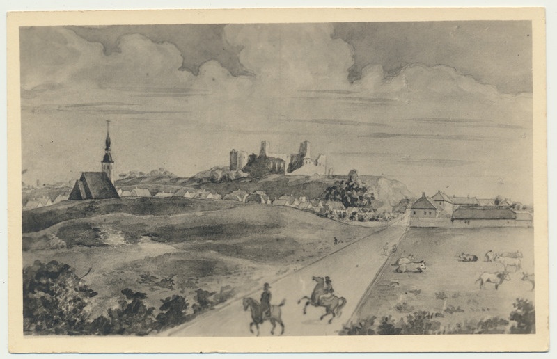 fotopostkaart, Rakvere, üldvaade, gravüür, 1907