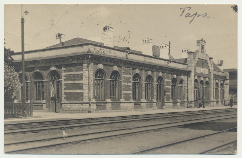 fotopostkaart, Tapa, raudteejaam, u 1925