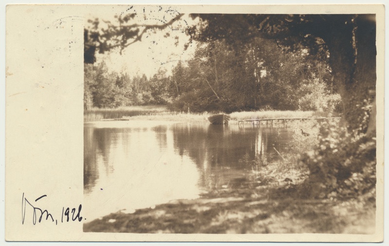 fotopostkaart, Võsu jõgi, 1926