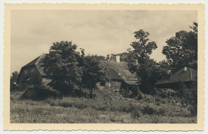 fotopostkaart, Virumaa, Kaarli mõis, 1937, foto J. Triefeldt