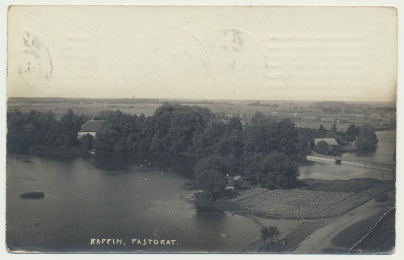fotopostkaart, Räpina, pastoraat, u 1914