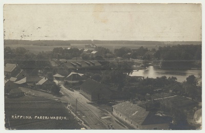 fotopostkaart, Räpina, paberivabrik, u 1915  duplicate photo