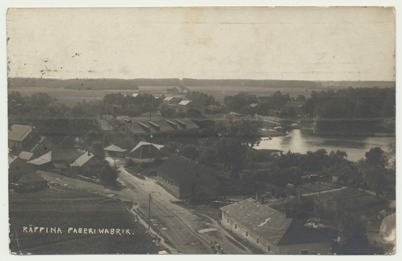 fotopostkaart, Räpina, paberivabrik, u 1915