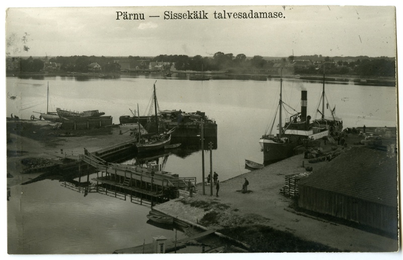 Port of Pärnu, entrance to the winter port