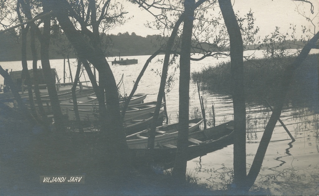 foto, Viljandi, järv, paadisadam, u 1920, foto Parikas