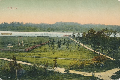 trükipostkaart, koloreeritud, Viljandi, järv, harjutusväljak, u 1910, kirjastaja E. Ring  duplicate photo