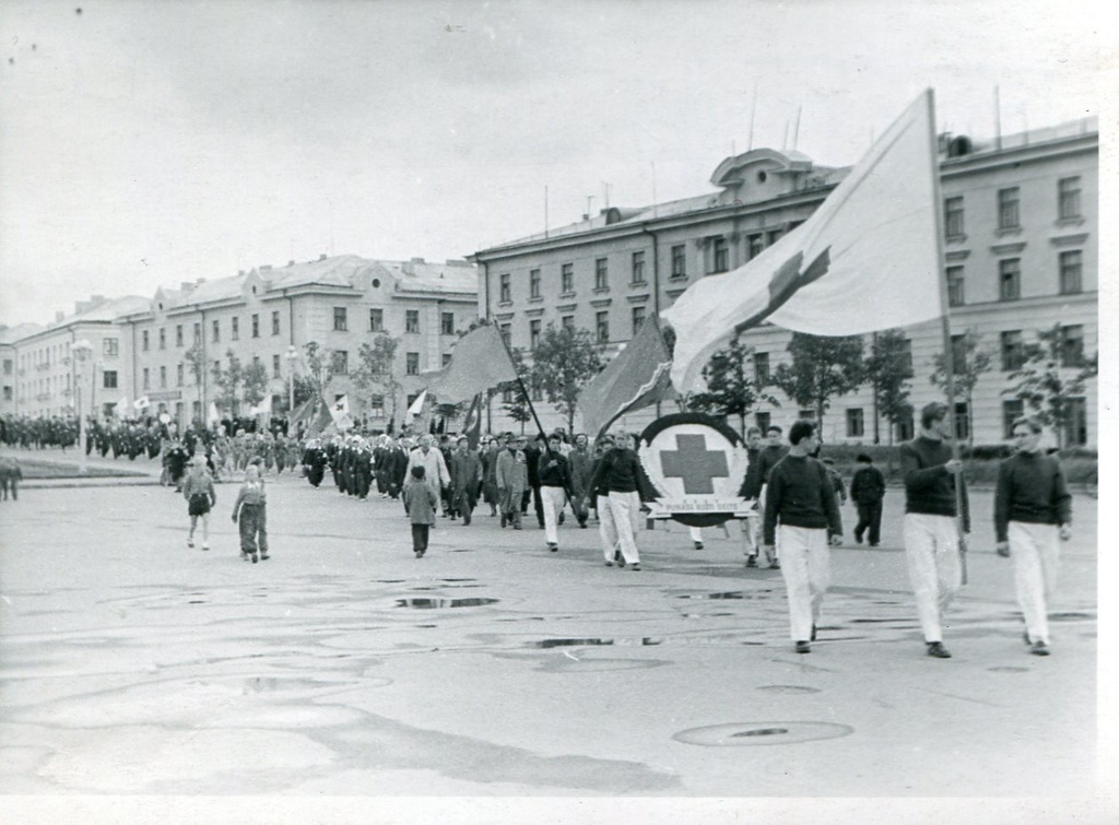 Republican Sanitary Competitions of the Red Cross Society in Kohtla-Järvel. Sanitary Salklaste train