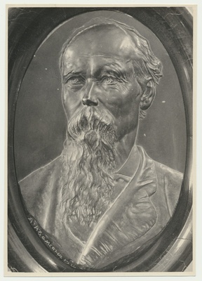 foto, J. Köleri portree-medaljon, A. Adamson 1910  similar photo