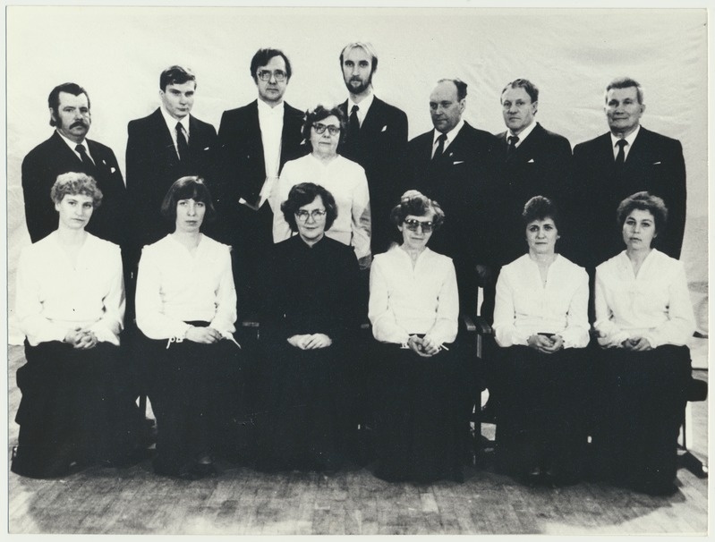 foto, segakoor Koit, juhatus, 1988