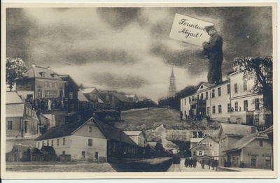 foto, Viljandimaa, Abja vaated, kirjakandja, u 1930  duplicate photo