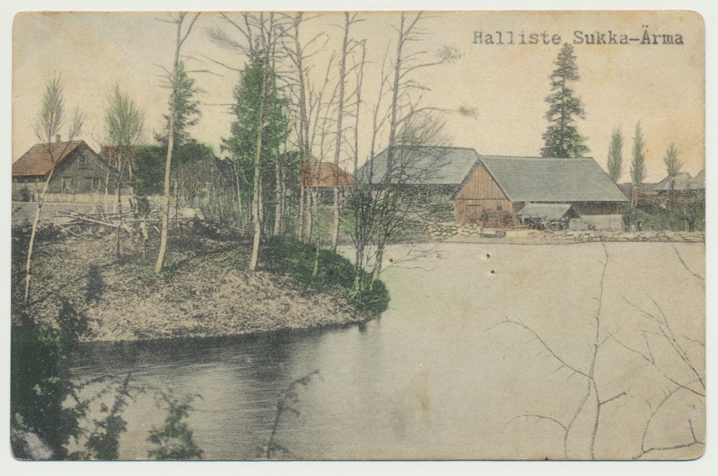 trükipostkaart, koloreeritud, Halliste khk, Suka-Ärma küla, u 1910, kirjastaja Ploompuu