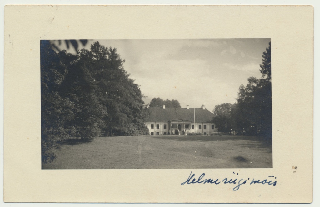foto, Valgamaa, Helme mõis, peahoone, u 1930