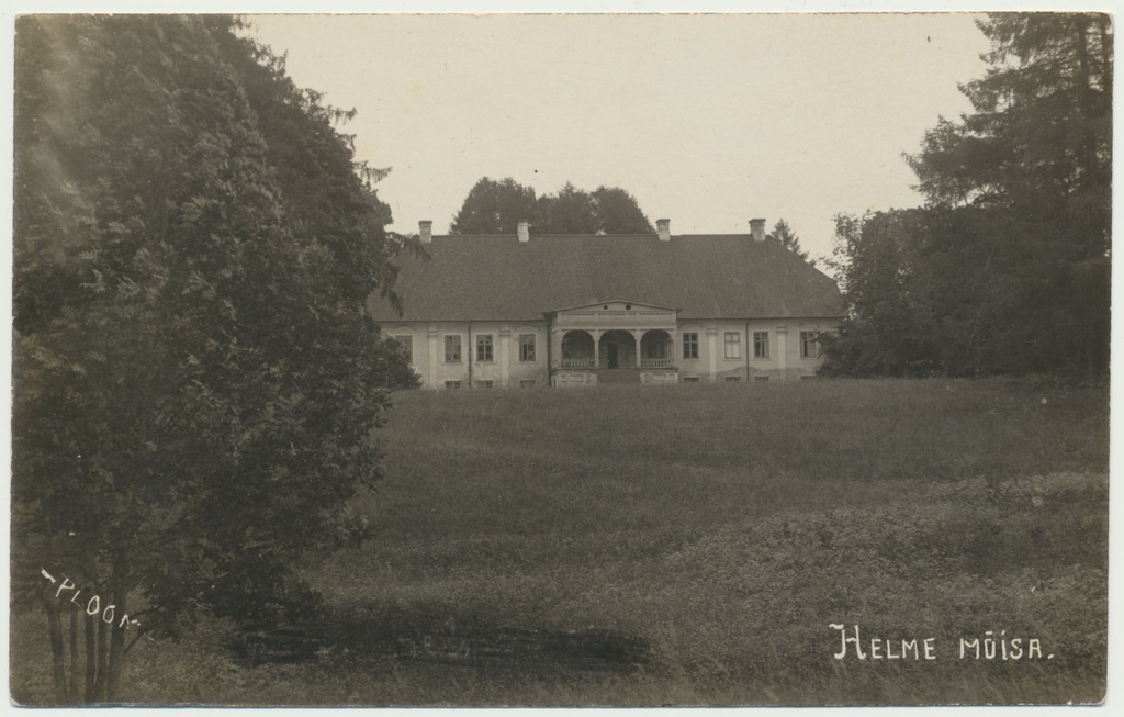 foto, Valgamaa, Helme mõis, peahoone, u 1920ndad, foto Ploom