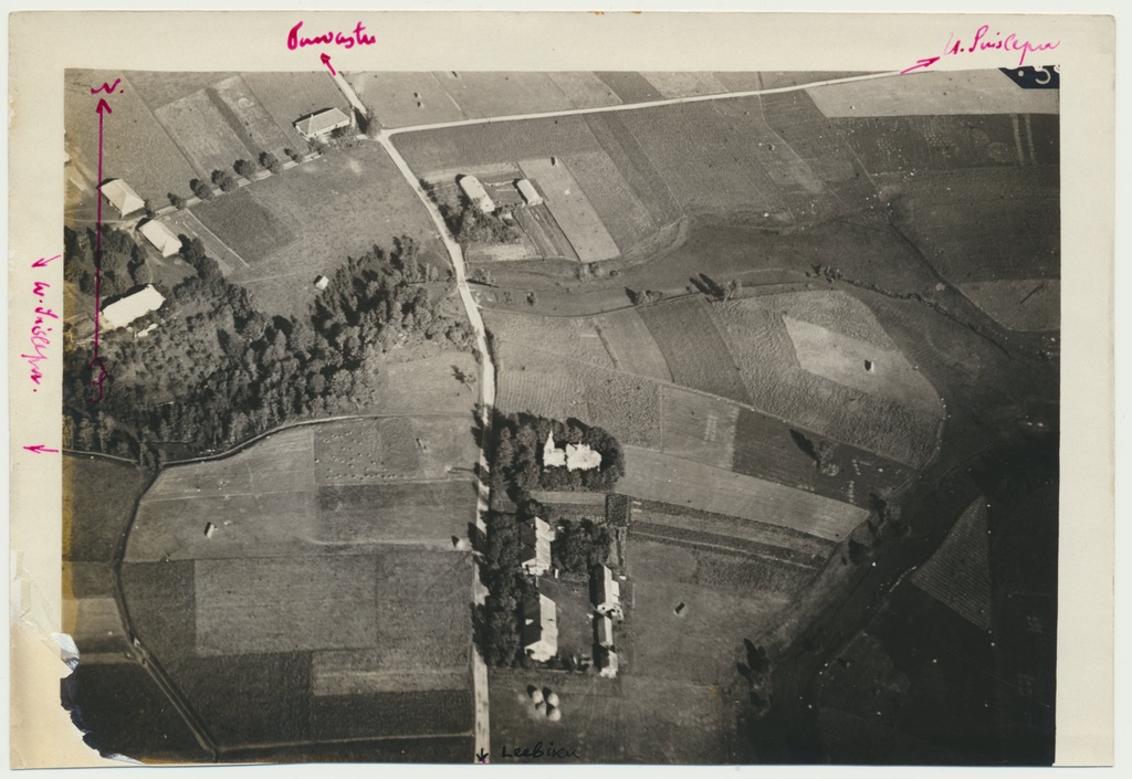 aerofoto, Viljandimaa, Suislepa õigeusukirik, 1928, foto A. Kalve