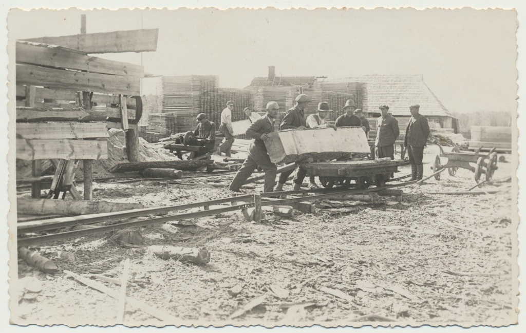 foto, Viljandimaa, Suislepa saekaater, töölised, u 1920