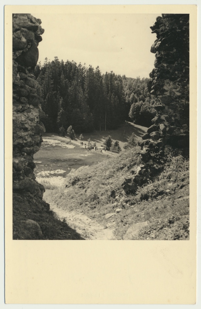foto, Viljandimaa, Karksi lossivaremed, org, u 1940, foto Carl Sarap (Johanna Triefeldt)