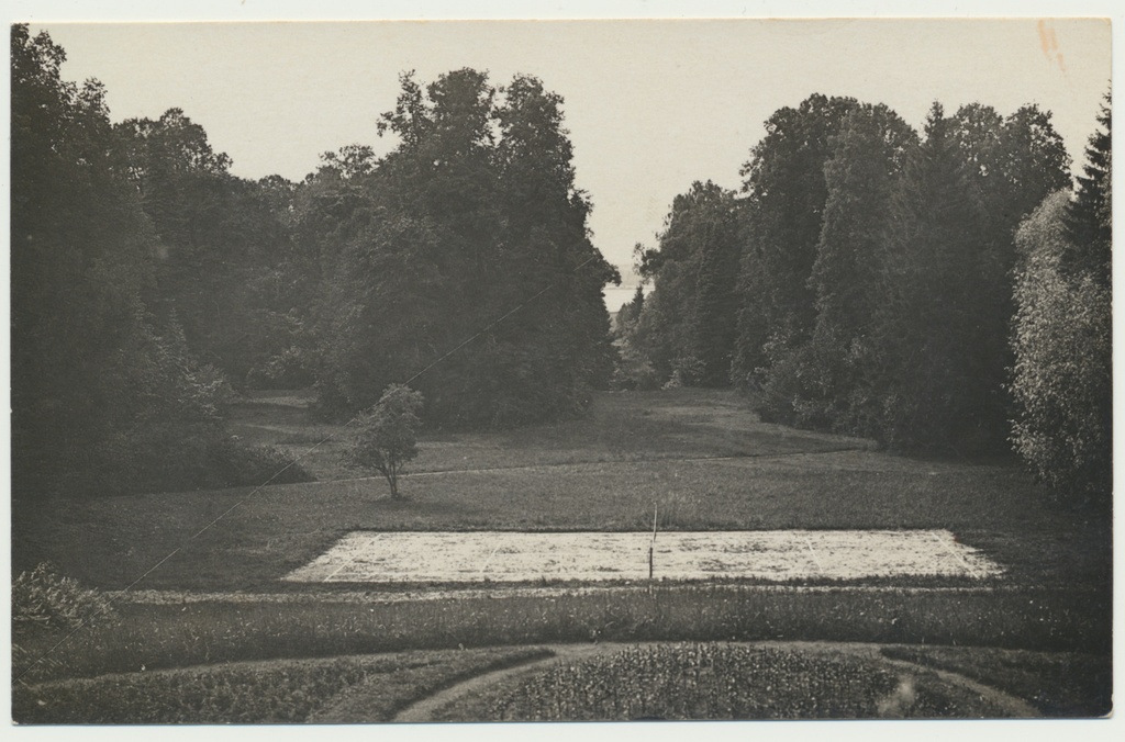 foto, Viljandimaa, Õisu mõis, tenniseväljak, u 1920