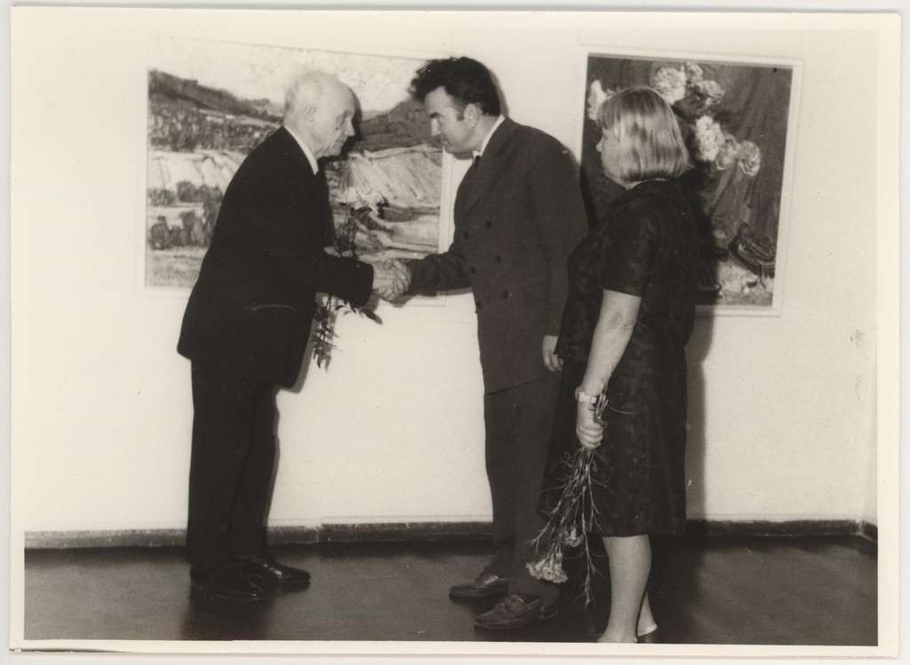 Professor Aleksander Vardi 70.sünnipäeva tähistava näituse avamine 24.09.1971.