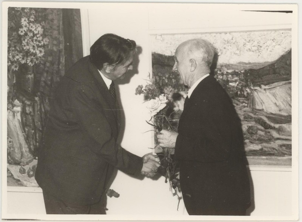 Professor Aleksander Vardi 70.sünnipäeva tähistava näituse avamine 24.09.1971.