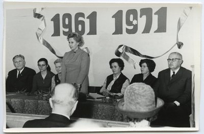 10. aastapäeva konverents lektooriumis 21. oktoobril 1971.  similar photo