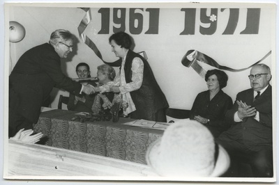 10. aastapäeva konverentsile eelnev pidulik aktus lektooriumis 21. oktoobril 1971.  similar photo
