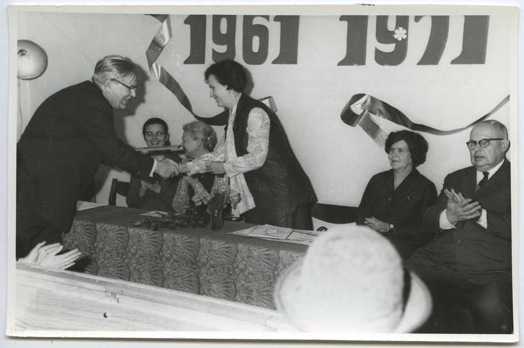 10. aastapäeva konverentsile eelnev pidulik aktus lektooriumis 21. oktoobril 1971.