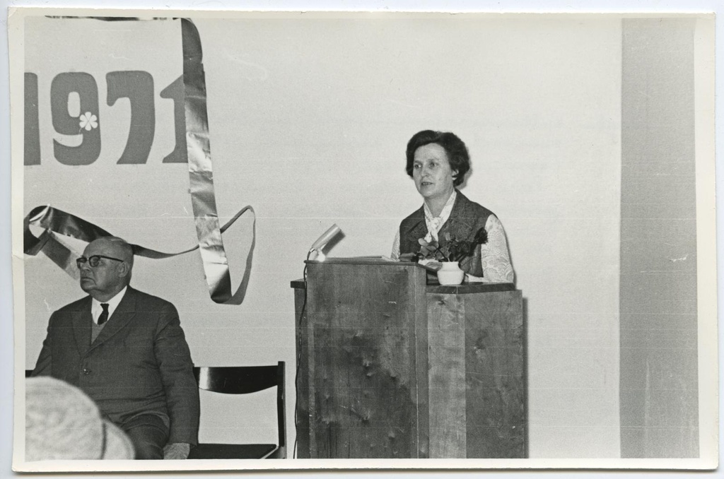 10. aastapäeva konverentsile eelnev pidulik aktus lektooriumis 21. oktoobril 1971.