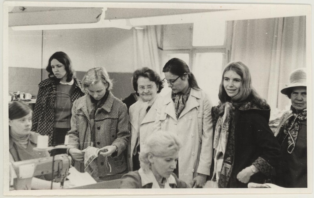 TKM-i töötajate ekskursioon õmblusvabrikusse "Sangar" 21.05.1974