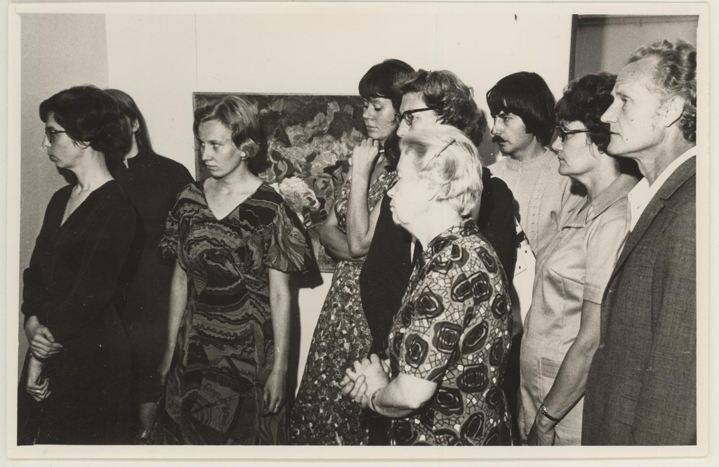 Tartu XX kunstinäituse avamise eel 23.08.1974.