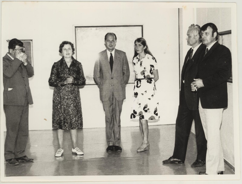 Ungari maalikunstniku Jósef Egry teoste valiknäituse avamine 31.07.1975. I korrusel.