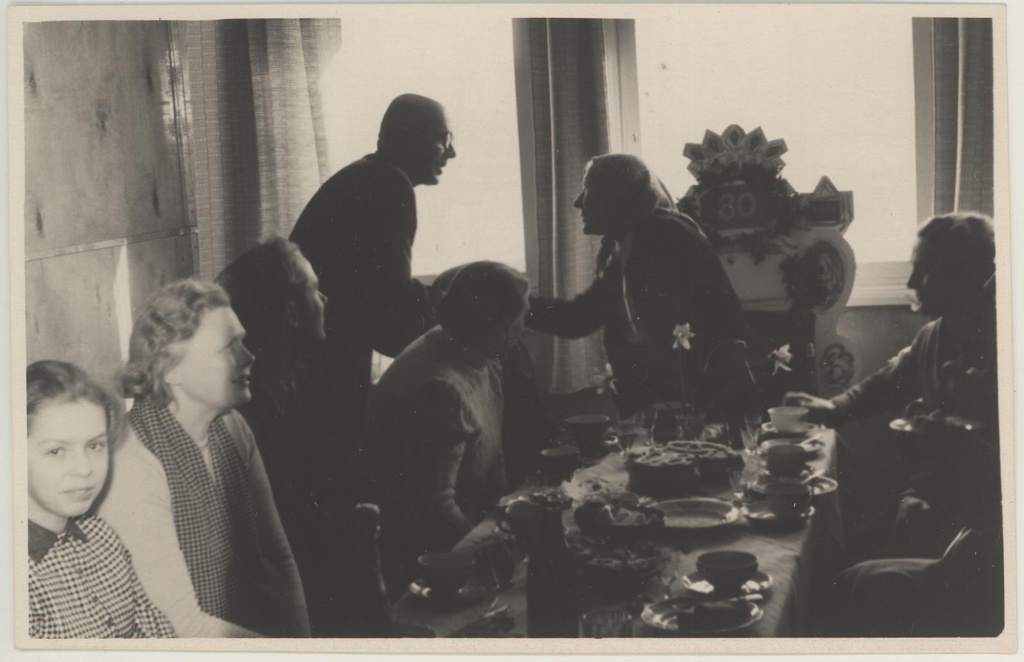 Amalie Loeve 80.a. juubeli tähistamine TKM-is 12.04.1958.a.