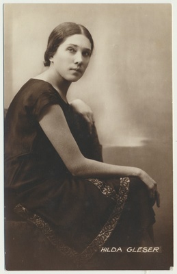 foto, Hilda Gleser, näitleja, 1927, foto Parikas  duplicate photo