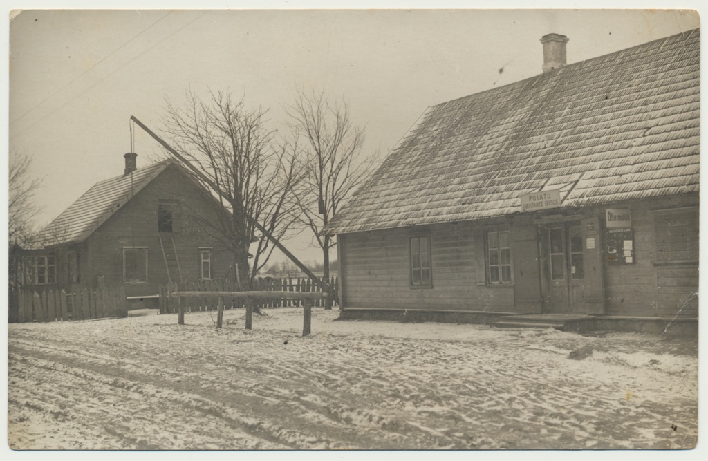 foto, Viljandimaa, Puiatu kauplus, välisvaade, u 1930