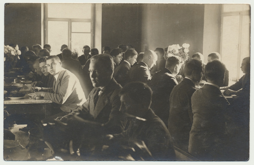 foto, Viljandimaa, Olustvere, kooli internaadi söökla, u 1930