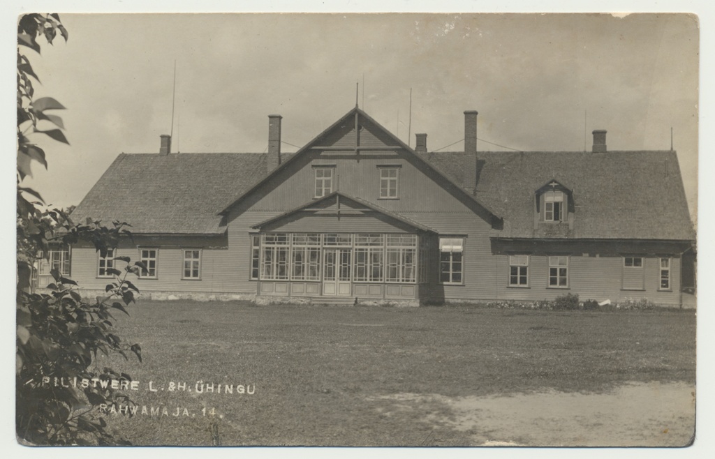 foto, Viljandimaa, Pilistvere, rahvamaja (tagant), u 1930