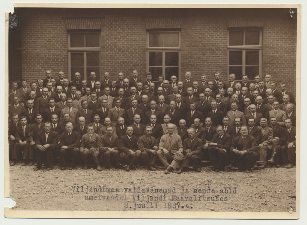 foto, Viljandimaa vallavanemad, vallavanemate abid, maavanem, 1937
