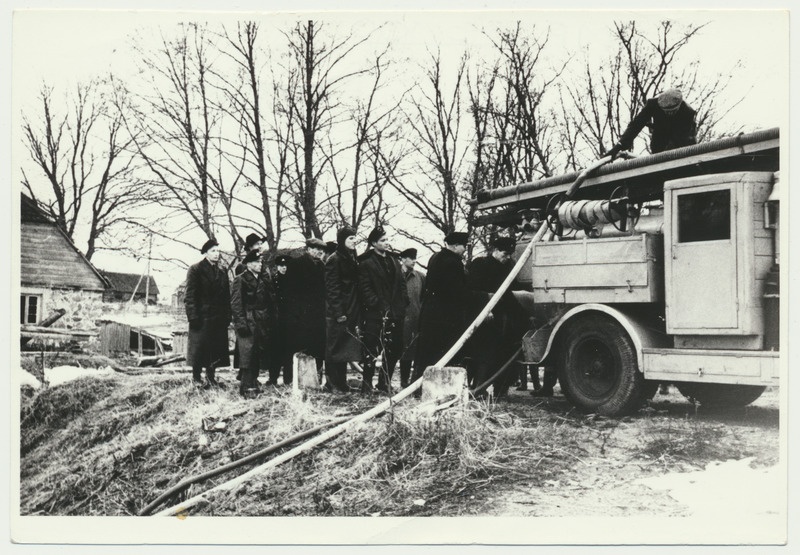 foto, Viljandi, tuletõrje õppekursus, 1960, foto J. Lillmaa