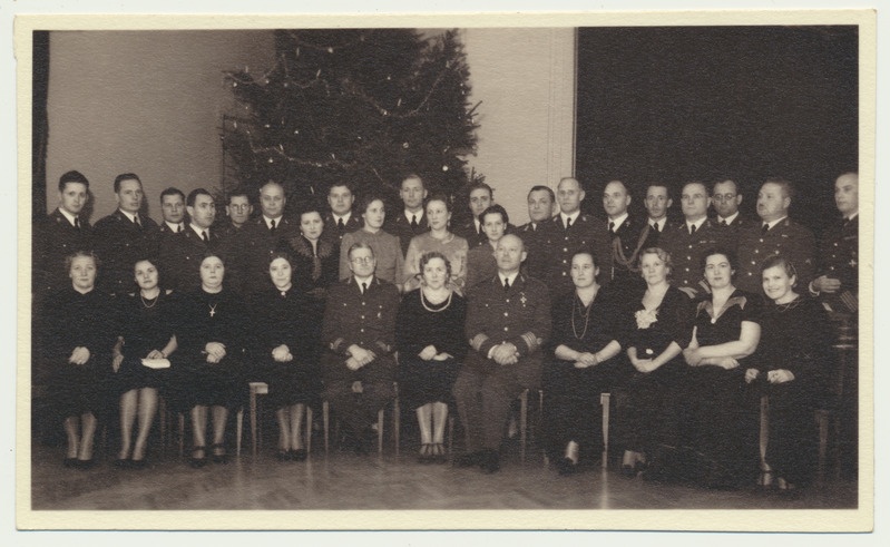 foto, Tallinn, Vahipataljoni aastapäev, grupp, sh J. Junkur, 1938