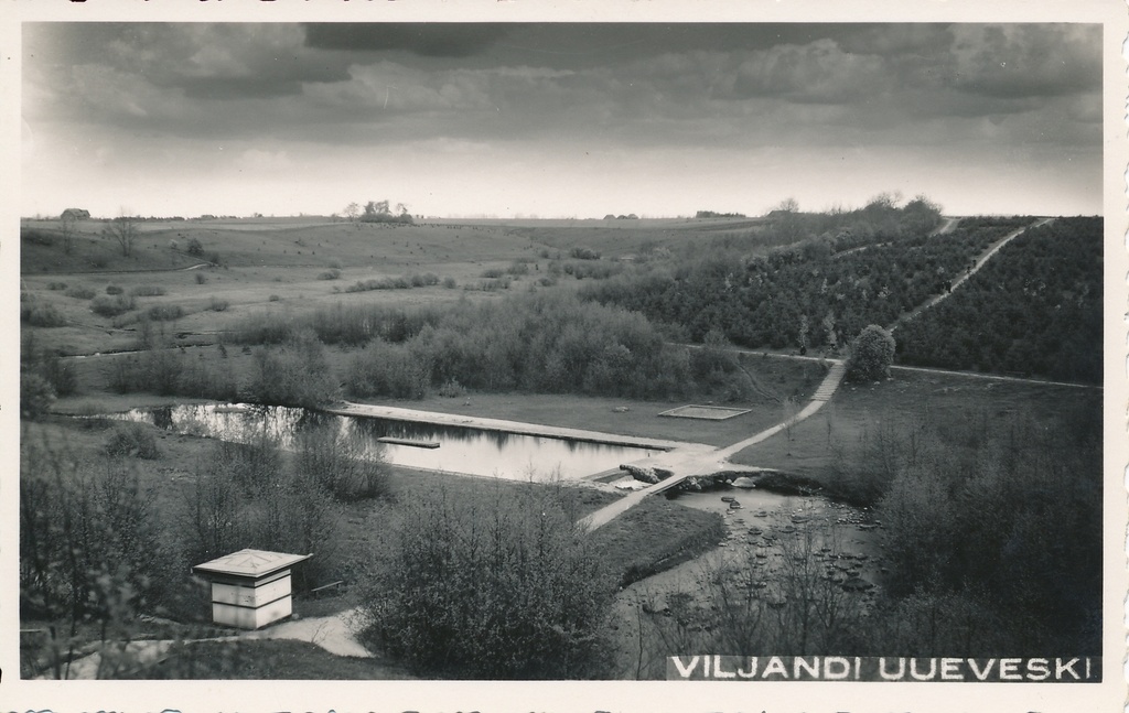 foto, Viljandi, Uueveski org, lastebassein, männik u 1935, foto M. Teng